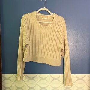 L.A. Hearts Cream Cropped Sweater